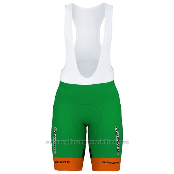 2017 Abbigliamento Ciclismo Bardiani Csf Bianco e Verde Manica Corta e Salopette